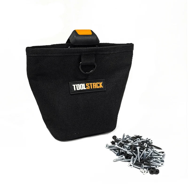 TOOLSTACK Nails Pouch High-Capacity Durable Waist Bag Nails & Screws Toolkit Waterproof Multifunctional Tools Package