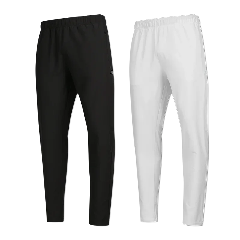 Breathable Loose Running Pants Men Autumn Winter Sport Training Gym Sportswear Elastic Waterproof Outdoor Zip Pocket Sweatpant