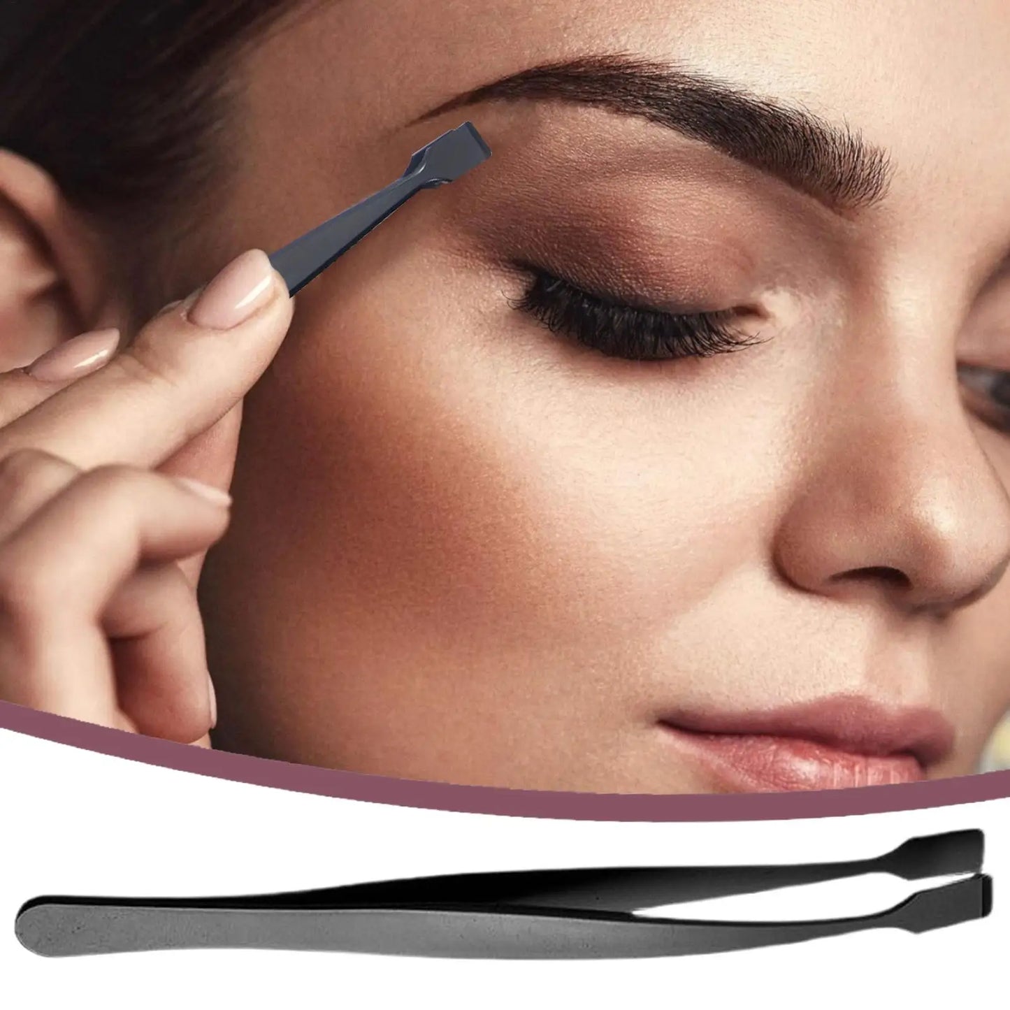 Lash Applicator Tool Eyelash Cluster Applicator Tweezers Non Slip Precise Professional Makeup Tool for Travel Salon Separating