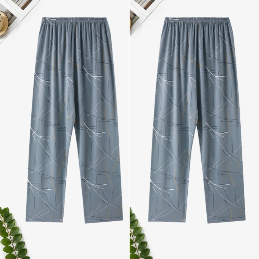 Pajama Pants Men's Spring and Autumn Loose Casual Trousers Home Pants Men's Home Pants Can Be Worn Outside