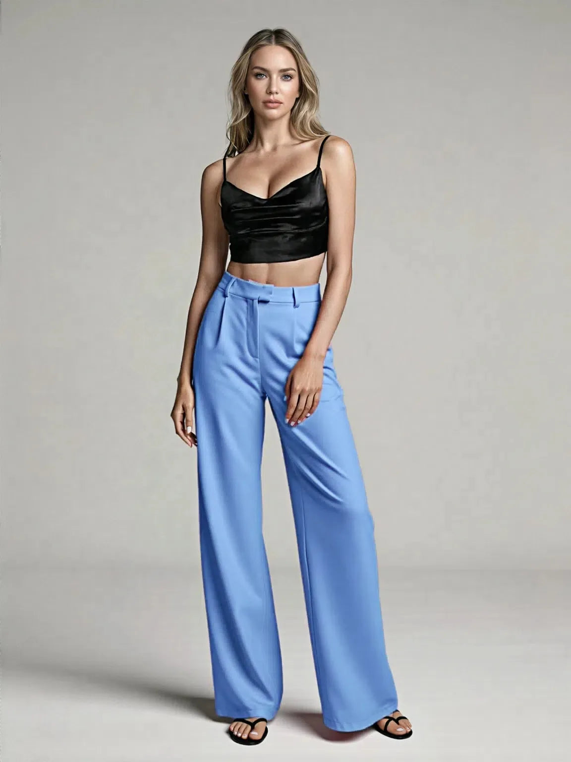 2025 New Pants Commuting High Waist Drape Straight Pants Formal Pants Casual Suit Long Pants Women