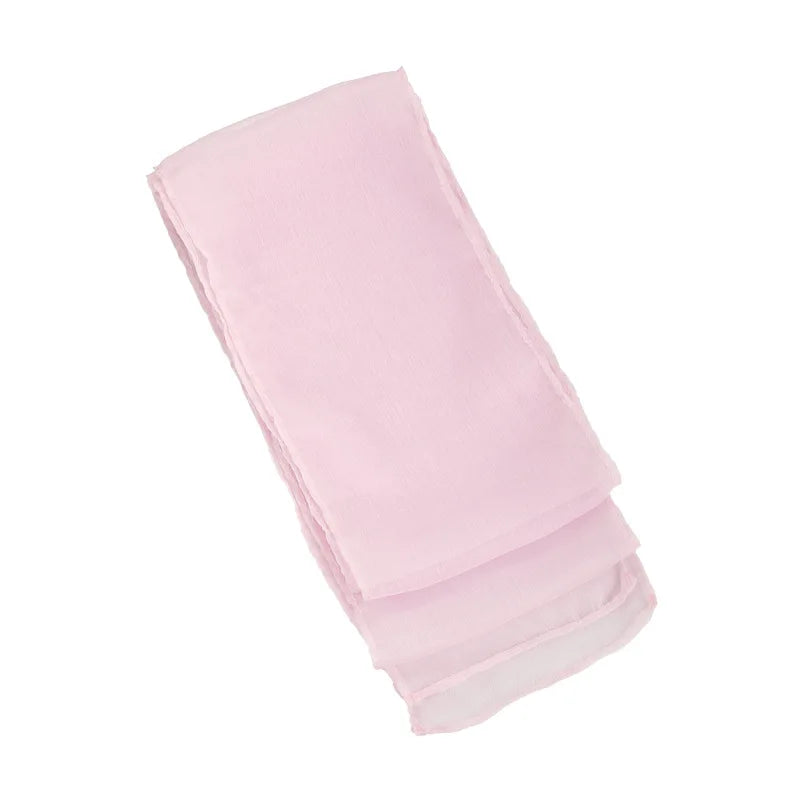 Soft and Comfortable Pure Color Scarf Necktie for Spring and Summer, Multi-functional Streamer Ribbon Necklace