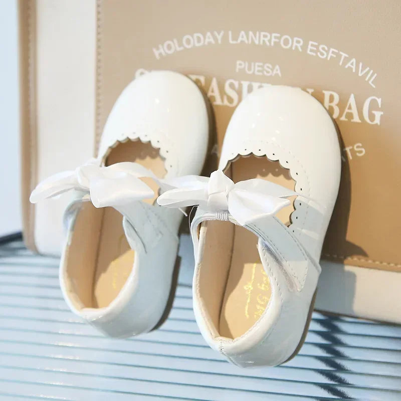 Little Girl Shoes 2025 Spring Autumn Children Princess Shoes Girls Oxfords Candy Colors Kids Soft Patent Leather Shoes For Girl