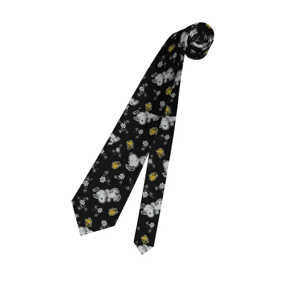Personalized Fashion S-Snoopys Neckties Men Silk Cartoon Office Neck Tie