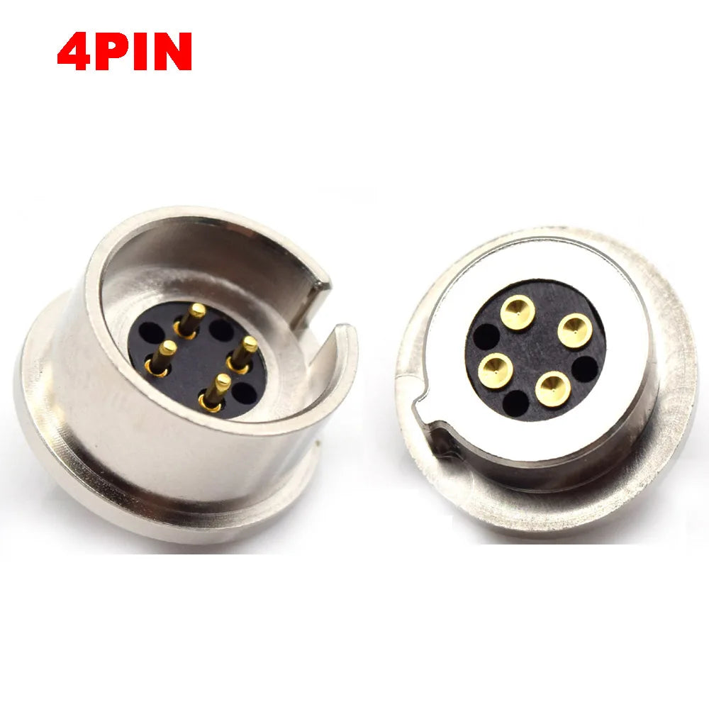 1Pair 2/3/4/5/6Pin waterproof high current magnet suction spring pogo pin male female probe DC power charging magnetic connector