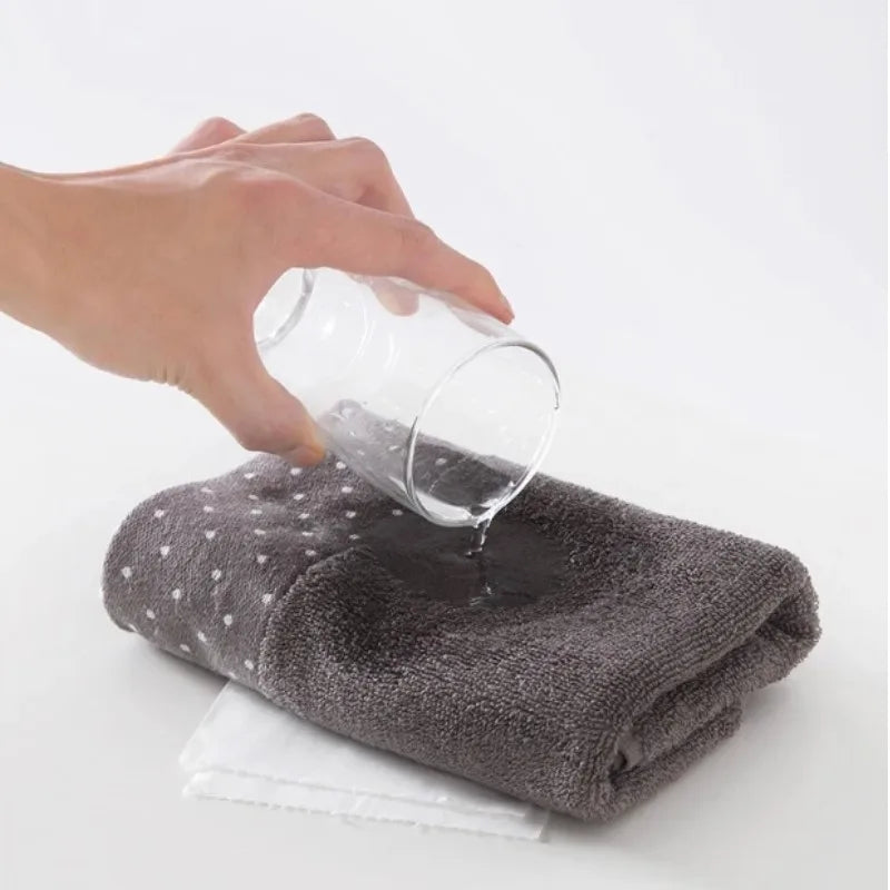 Inyahome Set of 3 Bathroom Cotton Towels Set Embroidered Luxury 2 Hand Towels 35x75cm and Big Bath Towels 70x140cm Washcloth