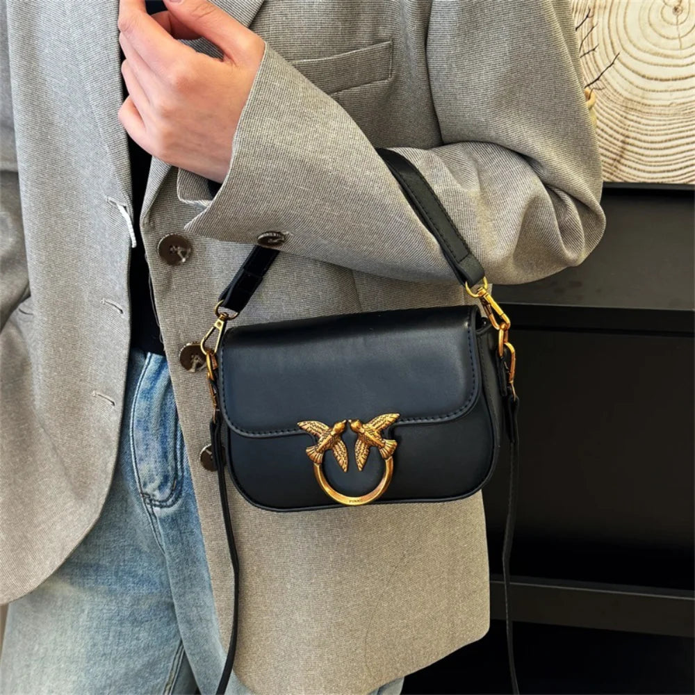 Ladies' Handbag, Swallow Bag, High-end, Fashionable, Versatile, Single Shoulder Crossbody Bag, Small Square Bag, Commuting Bag