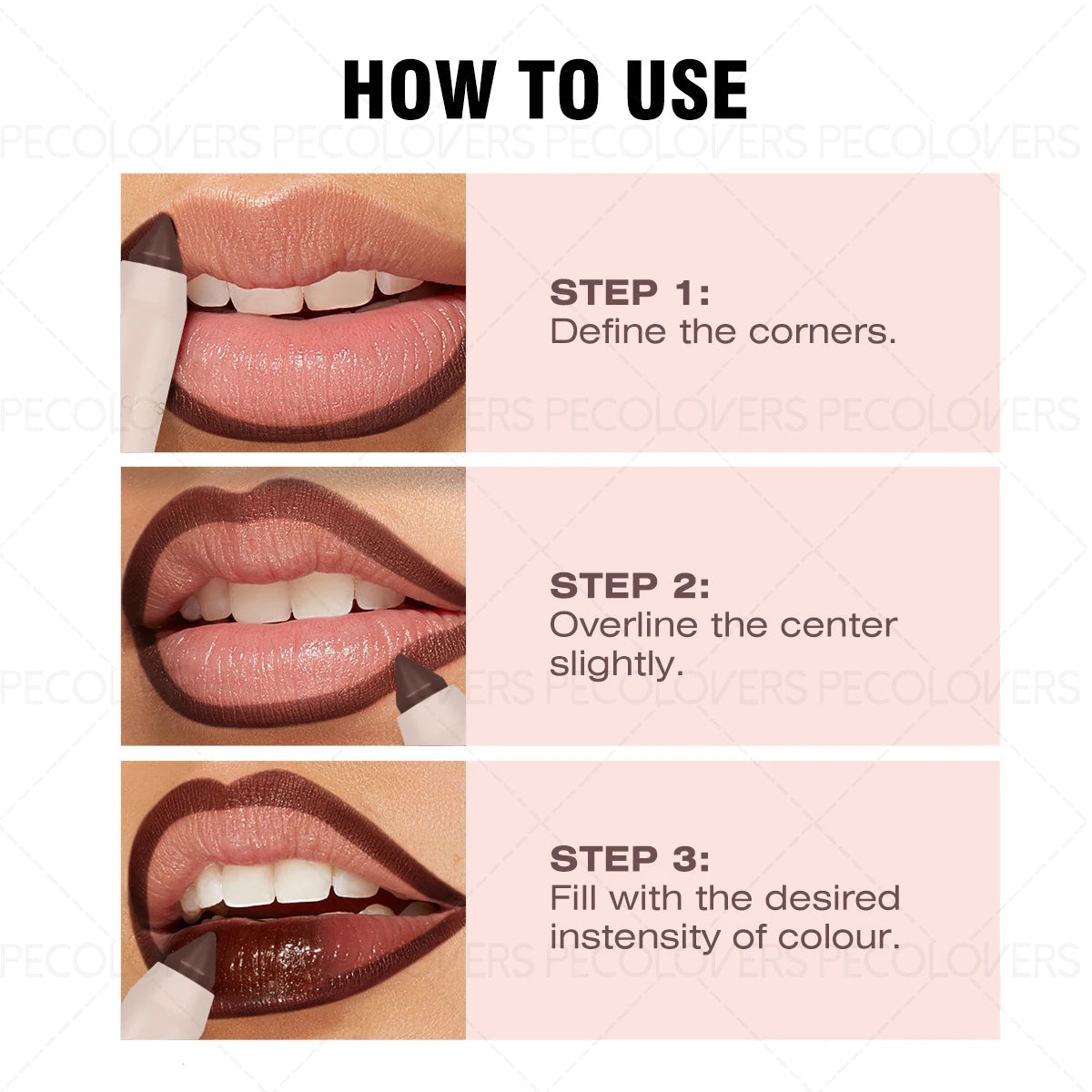 1PC Waterproof Matte Lipstick Pen-Long-Lasting, Waterproof, Moisturizing Formula in Various Shades of Pink, Red, and Nude