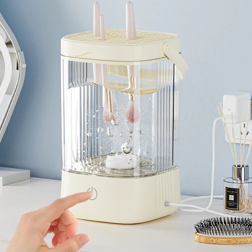 Portable Electric Makeup Brush Cleaner Electric USB Quick Cleaner Cleaning Brush Automatic Makeup Brush Cleaning Stand Device