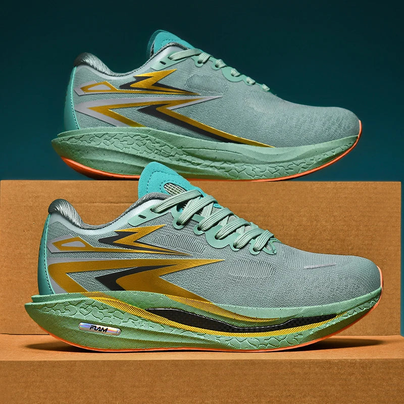 Running shoes for Outdoor use, Fashionable for Both Men and Women, Comfortable and Breathable sports and Casual shoes. black 10