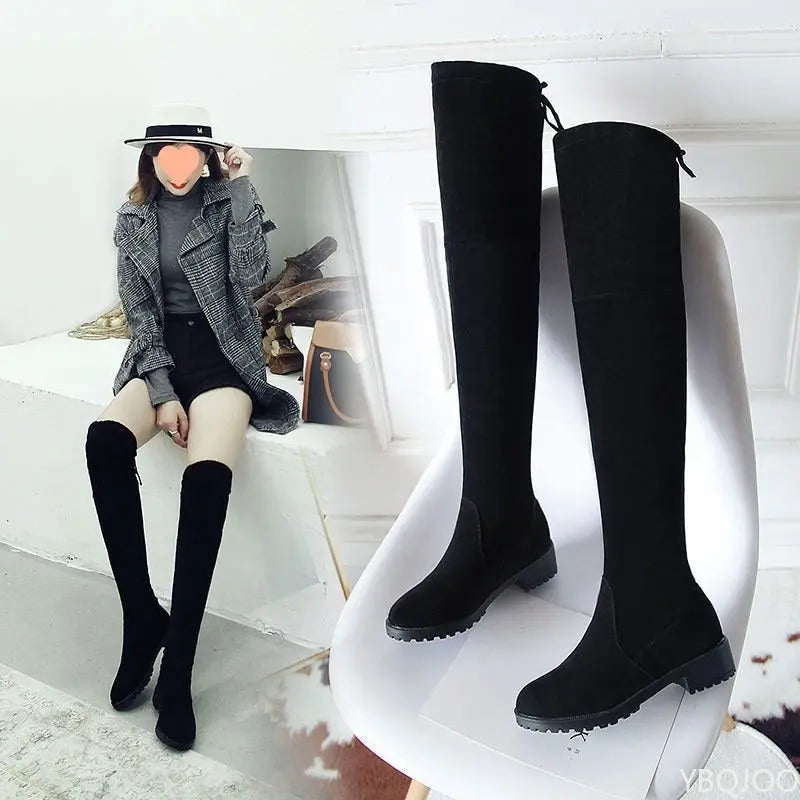 Women Shoes 2022 Winter Shoes Women Boots Fashion Waterproof Snow Boots for Women Over The Knee Thigh High Boots Botas De Mujer