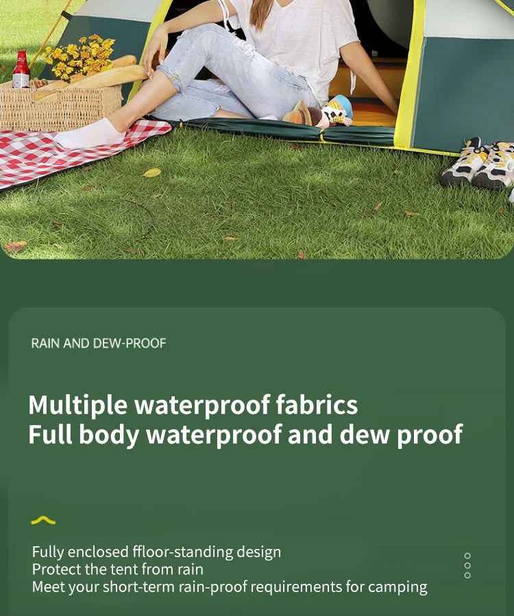 Instant Tent,Instant Pop Up Tents,Easy and Quick Setup Camping Tent,Windproof Waterproof with Rainfly for Outdoor Camping/Hiking