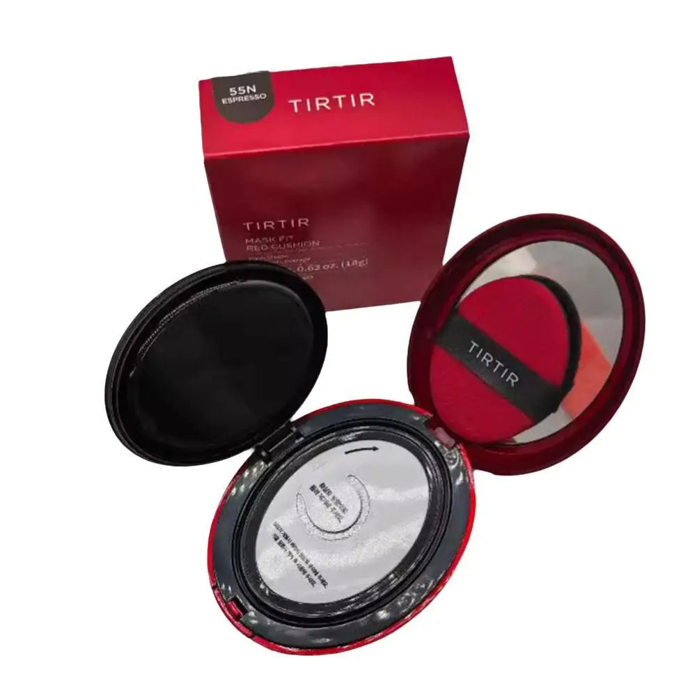 NEW For TIRTIR Mask Fit Red Cushion Foundation Long-Lasting Lightweight Buildable Coverage Finish Korean Cushion Foundation Care