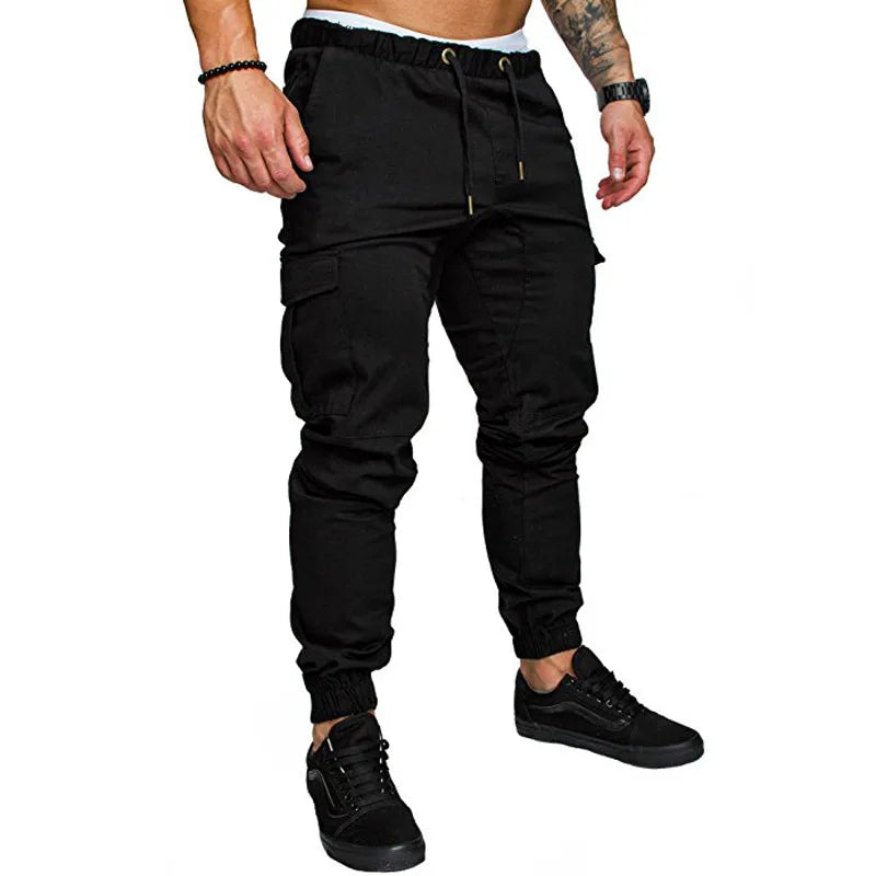 Men Pants Thin Fashion Casual Jogger Pants 2025 Streetwear Cargo Pants Men's Multi-pockets Trousers Fitness Gyms Sweatpants Mens