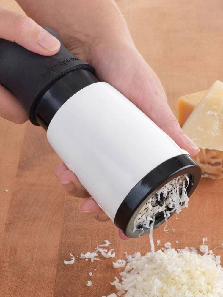 Cheese Grater Cutter,Kitchen Gadget Grater DIY Butter Food Mill Cheese Grater Slicer ABS Stainless Steel
