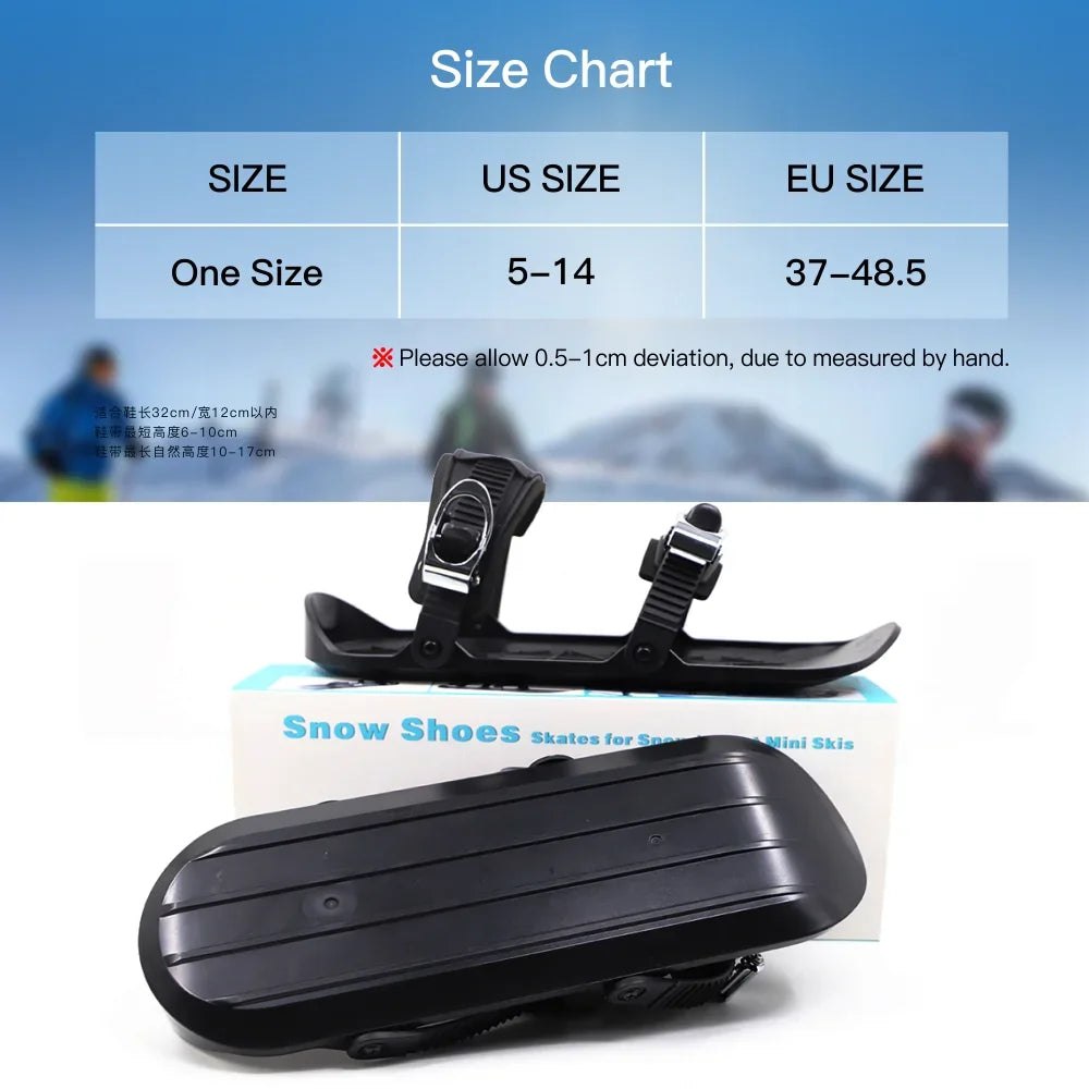 Mini Skis Snowblades for Snow Skis for Winter Shoes Short Snowskates Snowblades Skiboards Portable&Light Ski-shoes Outdoor Sport