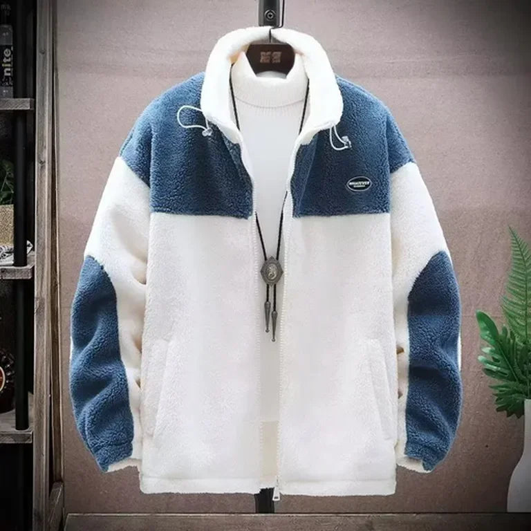 Winter Jackets New Men's Winter Sherpa Lined Jacket Heavy Duty Thermal Warm Fleece Coat Windproof Outdoor Work Jacket Hooded