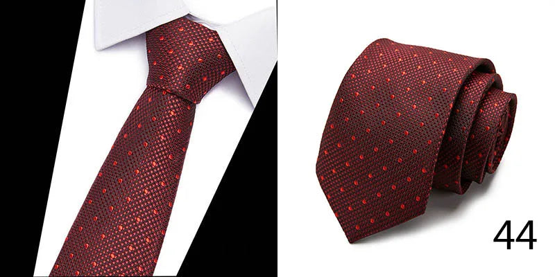 Hot Sale Necktie Man 7.5 cm Silk Tie Solid Color Gravatas Suit Accessories Fit Wedding Holiday Party