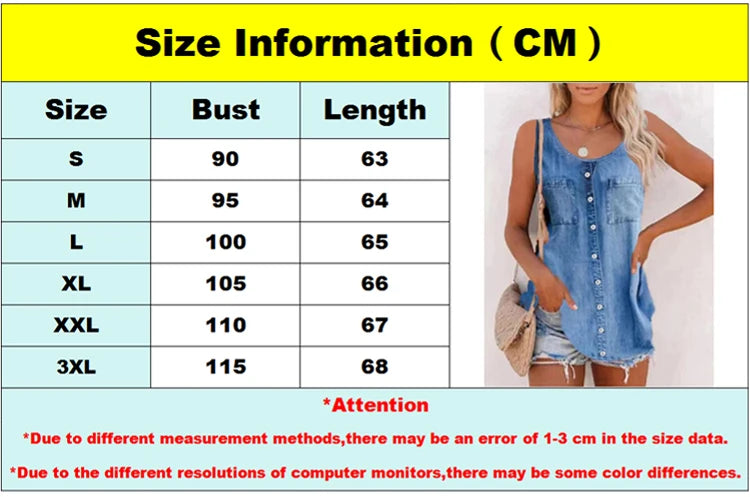 Summer New Tank Tops Fashion Loose O Neck T-shirts Imitation Cowboy Vest Women Casual Sleeveless Tops Blouse Street Wear