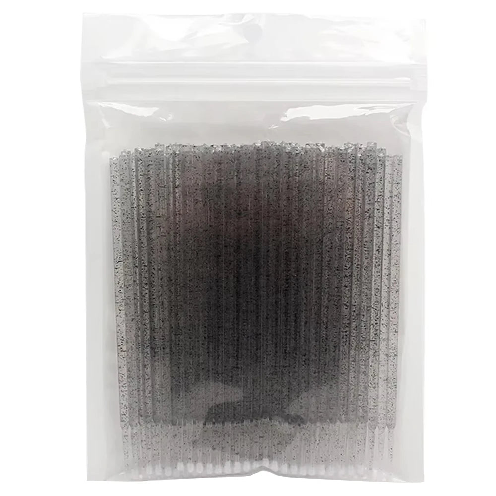 100pcs Eyelash Cleaning Brushes Micro Cotton Swab Individual Removing Makeup Brush Eyelashes Microbrush For Beauty Clean Tools