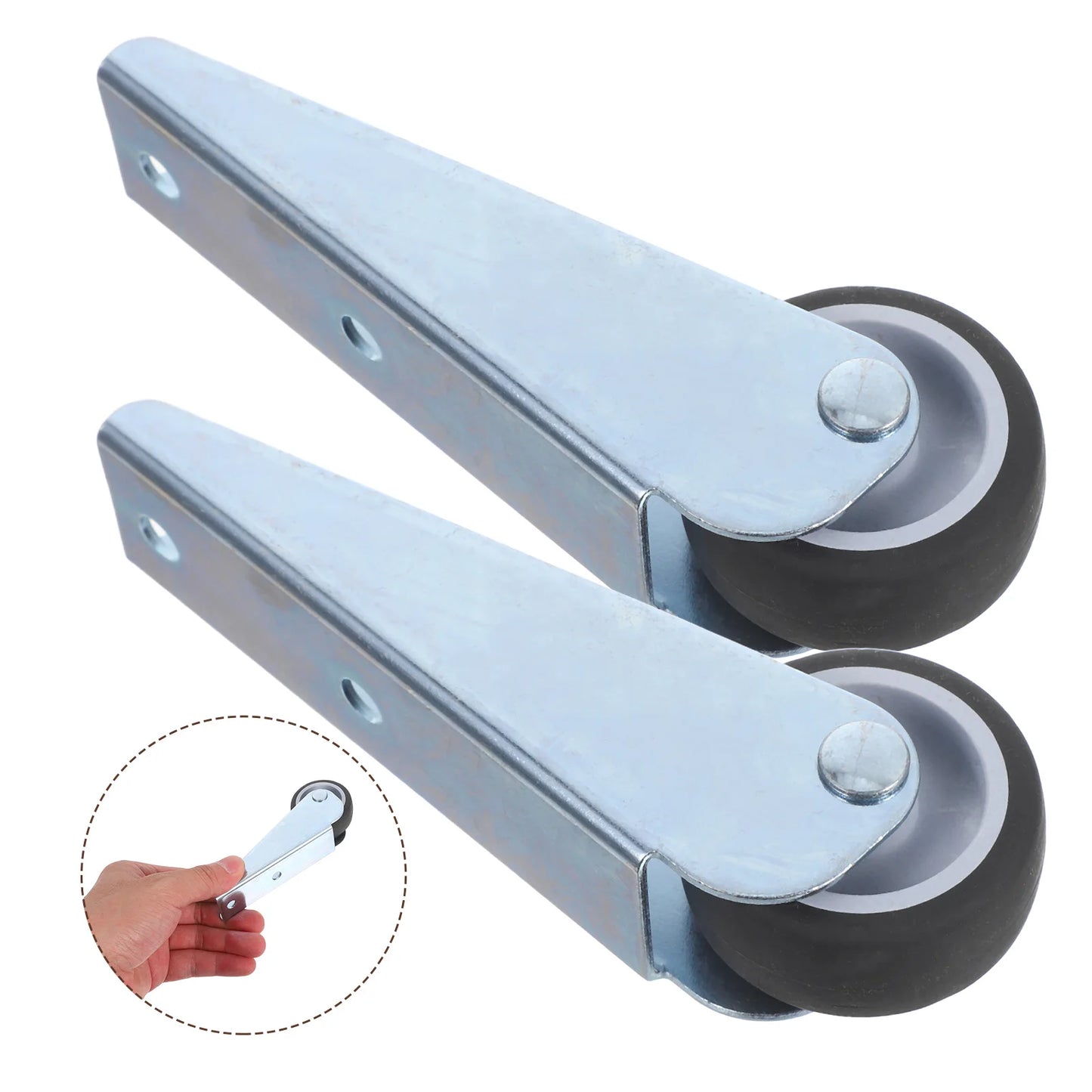 2pcs Sliding Door Roller Replacement Gate Wheels Sliding Shaft Rubber Wheel Anti-Sag Side Or Bottom Mount Support Wheels