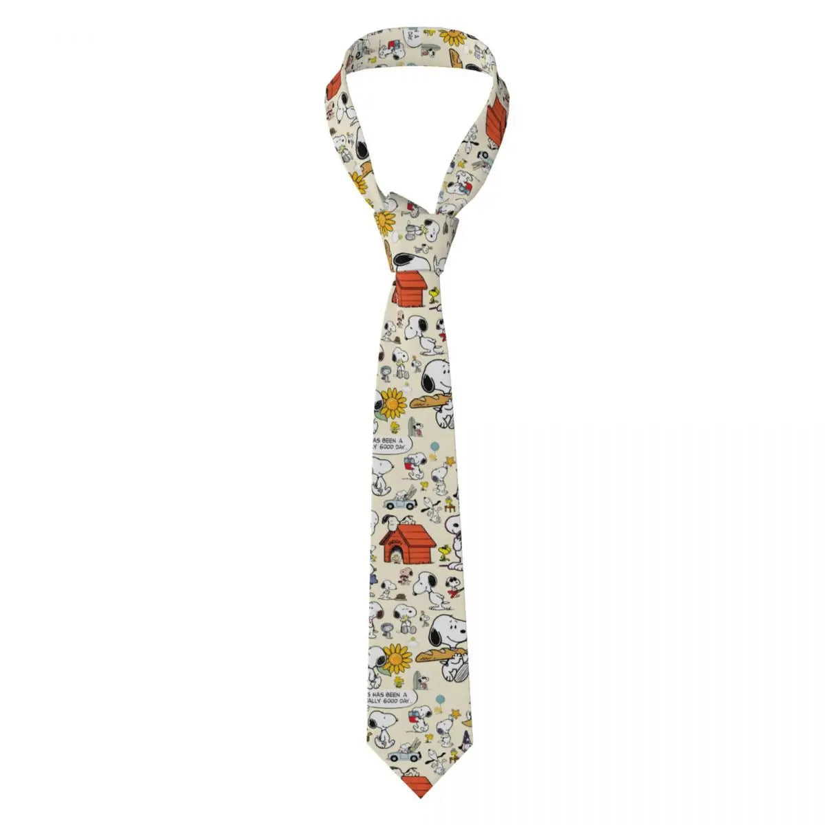 Personalized Fashion S-Snoopys Neckties Men Silk Cartoon Office Neck Tie