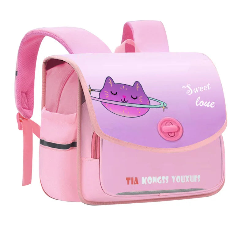 Primary Students Schoolbag Boys Girls Kawaii Backpack Children School Bags Nylon School Backpack Fashion Horizontal Book Bag