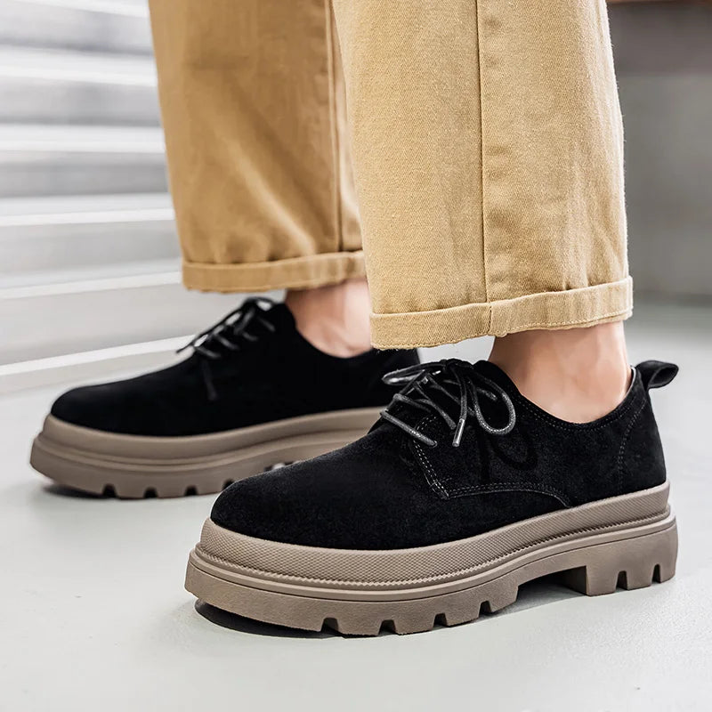 Men's Thick Soled Business Casual Shoes Are Fashionable Versatile and Simple Men's Formal Shoes