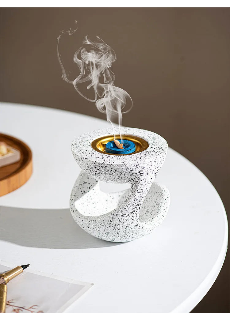 Y Modern Resin Hanging Pot Shaping Incense Burner Handheld Aromatherapy Burner Middle Eastern Arabian Festival Home Decoration