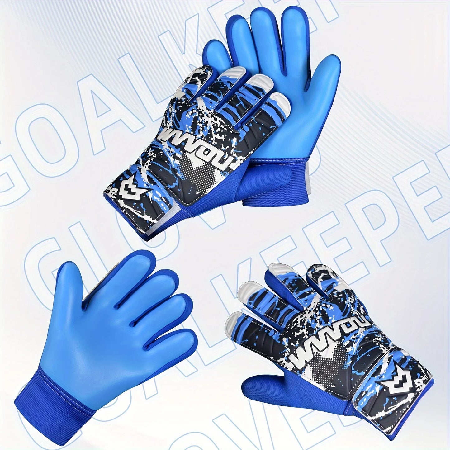 Goal keeper gloves without finger protection, goalkeeper gloves with colorful style, football gloves with strong grip and no sli