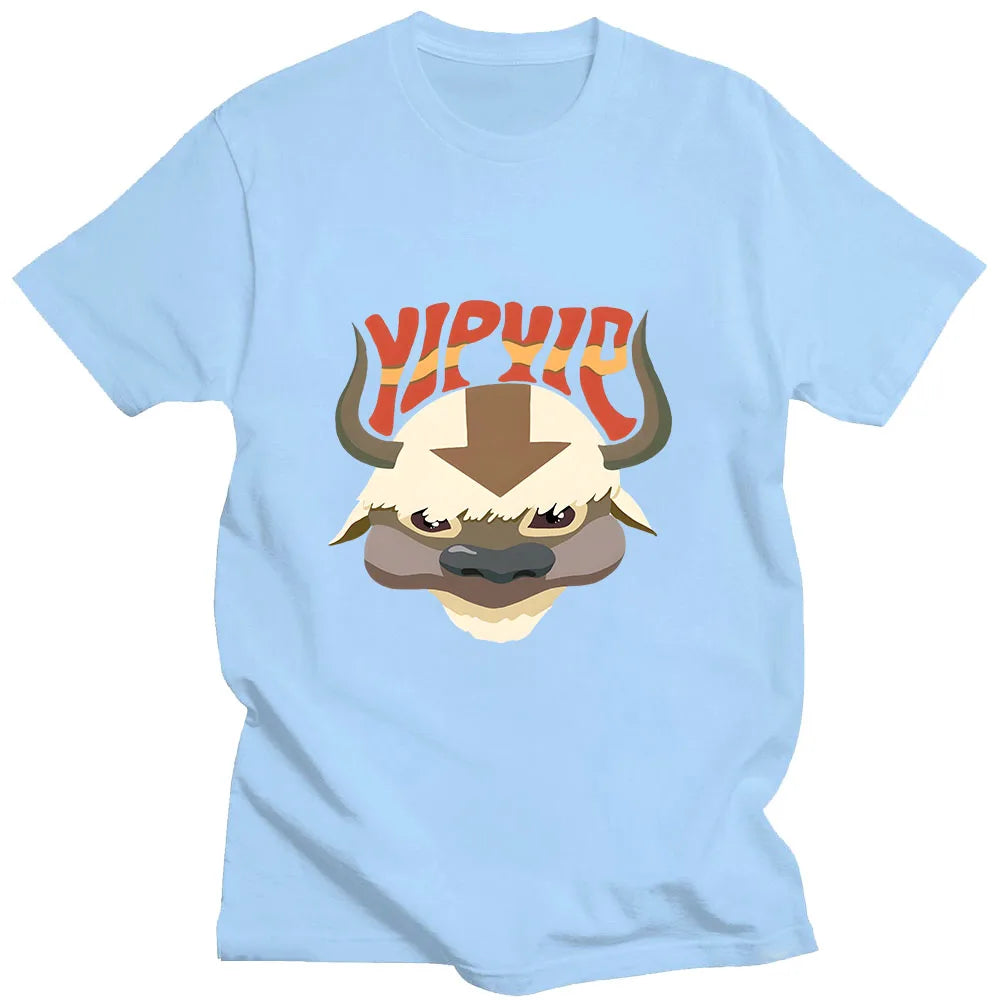 YIP APPA Game T Shirt Anime Print Cartoon O-neck Tee-shirt Short Sleeve Retro Harajuku Tshirt Camiseta Hombre Comic Cute Tops