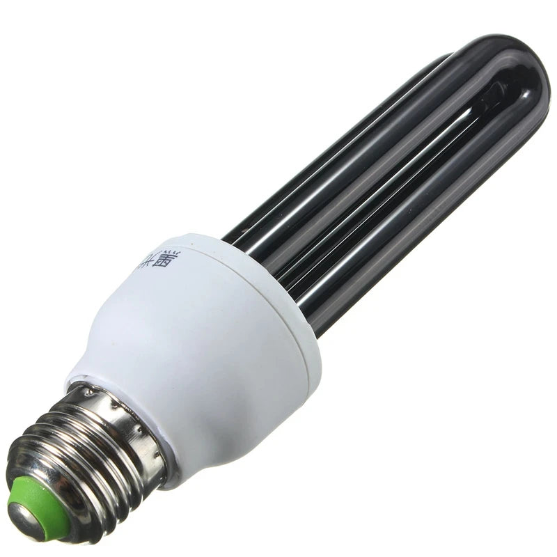15W 20W 30W 40W E27 UV Light Bulb AC220V  Straight Low Energy Ultraviolet Fluorescent Black Light CFL Violet  Detection Lamp