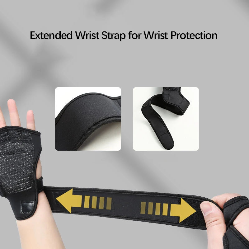 Workout Gloves for Men Women Cycling Gym Weightlifting Fitness Anti-Callus Wrist Support Pull up Bar Unisex Anti-Slip Gloves