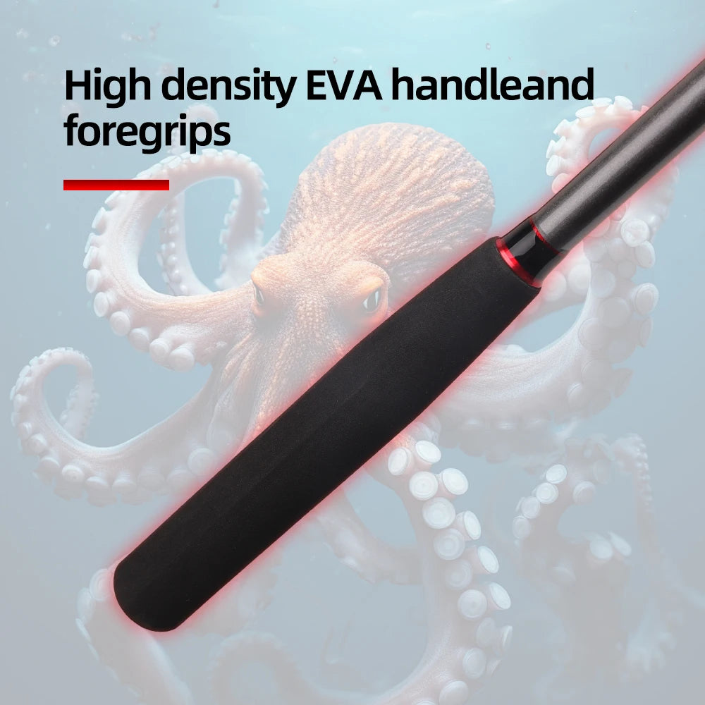 FISHINGFANS Cuttlefish Fishing Rod ML MH  1.5m 1.6m 1.75m Saltwater Squid Boat Fishing Rod Sensitive Light Jigging Rod