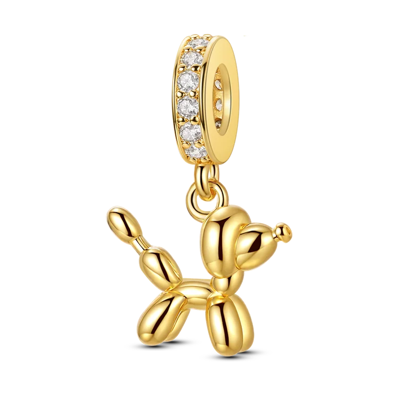 925 Sterling Silver Girl Holding Dog Charms Beads Fit Original 925 Bracelet Making Gift for Woman Jewelry Diy Fashion Pendant