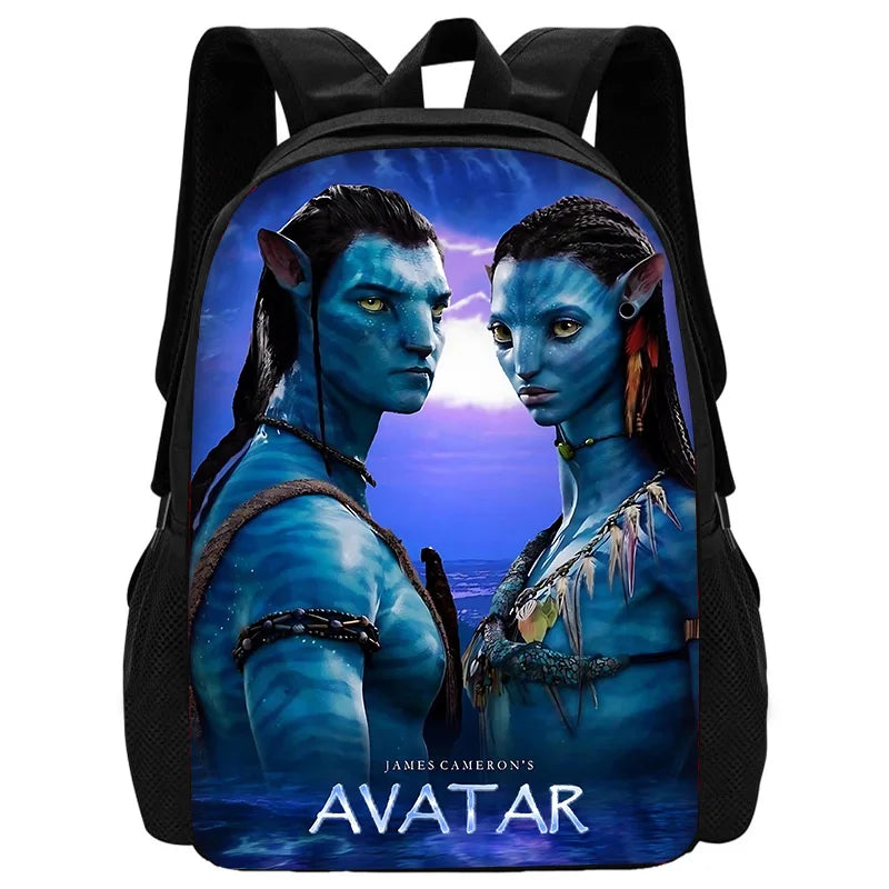 Science Fiction Movie Child School Backpack with Lunch Bags ,Pencil Bags ,School Bags for Boys Girls A-AvatarS Best Gift