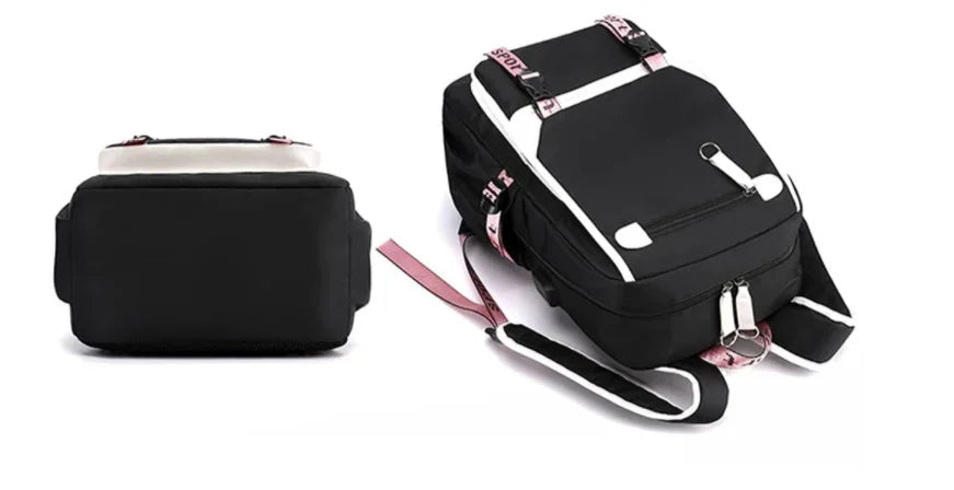 School Bags for Teenage Girls The Amazing World of Gumball Printed Students Bookbag Large Capacity Travel Bagpack with Usb Port
