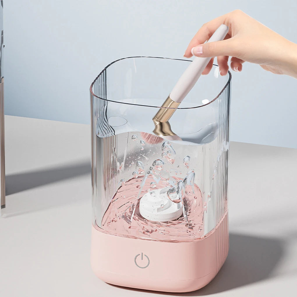 Portable Electric Makeup Brush Cleaner Electric USB Quick Cleaner Cleaning Brush Automatic Makeup Brush Cleaning Stand Device