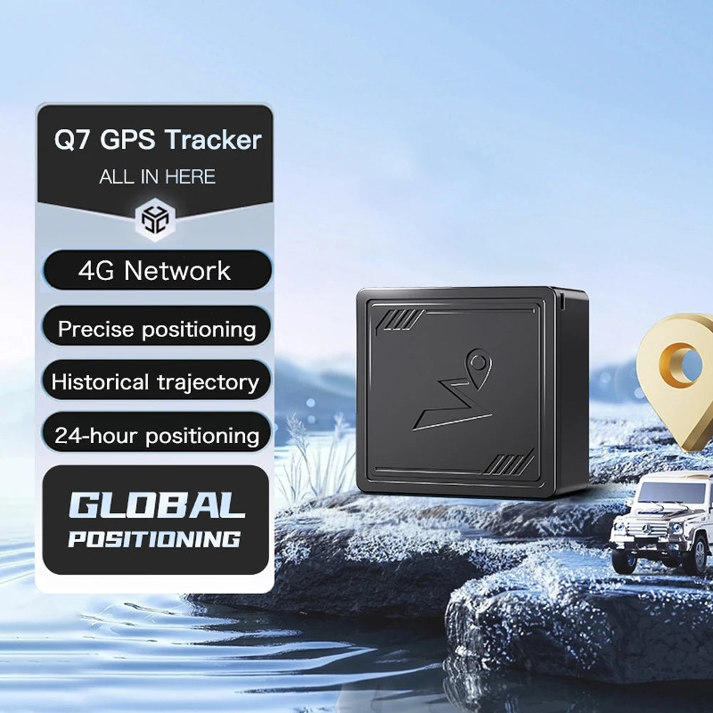 4G GPS Tracker with App Anti-Lost Recording Tracking Device Portable GPS Positioner for Elderly Children Pets Car