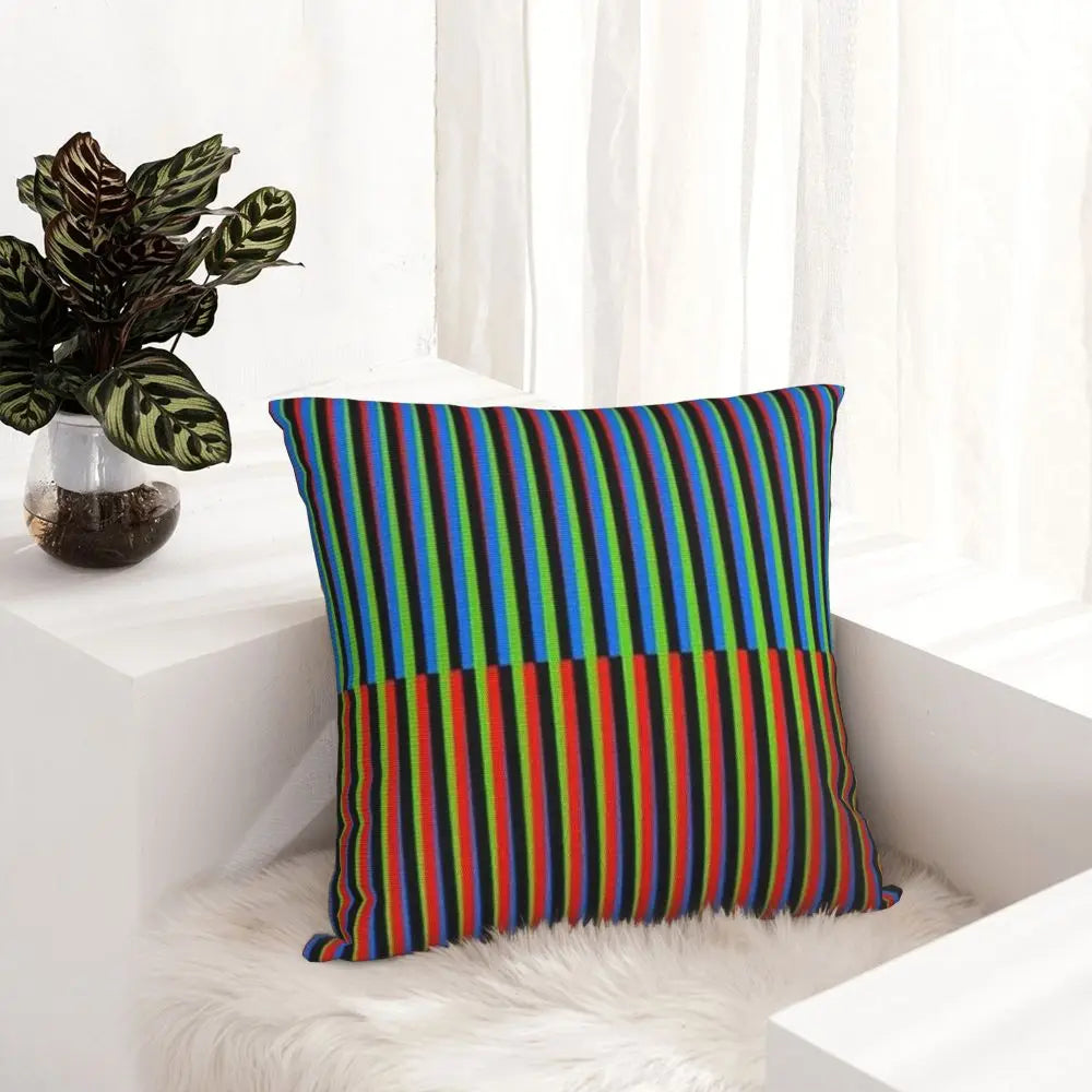 Soft Maiquetia Venezuela Cruz Diez Pillowcase Cushion Comfort Throw Pillow Sofa Decorative Cushions Used for Home Living Room