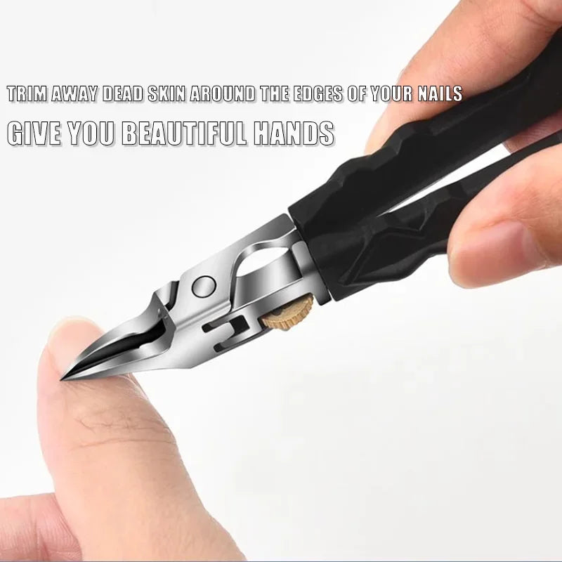 Nail clippers, ultra-sharp slanted nail clippers, household nail clippers for thick nails and hangnails, large nail clippers