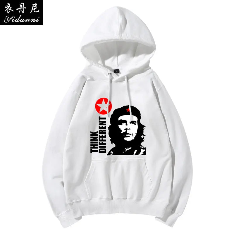 Cuban Red Revolutionary Hero Che Guevara Hooded Sweatshirt Printed Men's and Women's Casual Pullover Long-sleeved Hoodies Tops