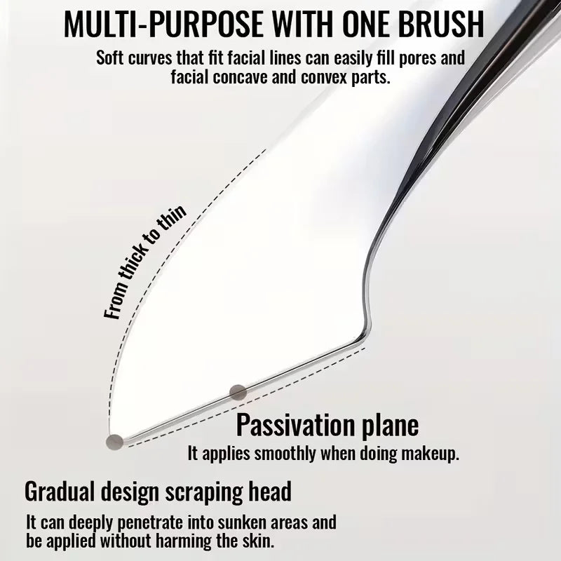 Ultra-Thin Foundation Brush Mixing Palette Makeup Sponge Puff for Seamless Blending of Cream and Liquid Makeup Professional Tool