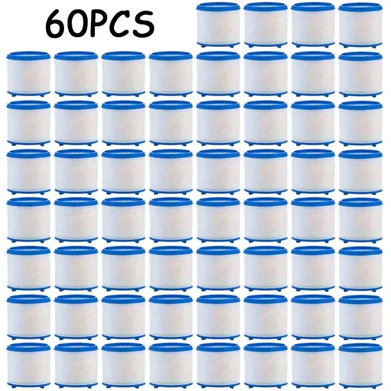 [60pcs ] PP Water Filter Cartridges - Heavy-Duty Faucet, Shower Head & Sink Purifier System Replacement Filters