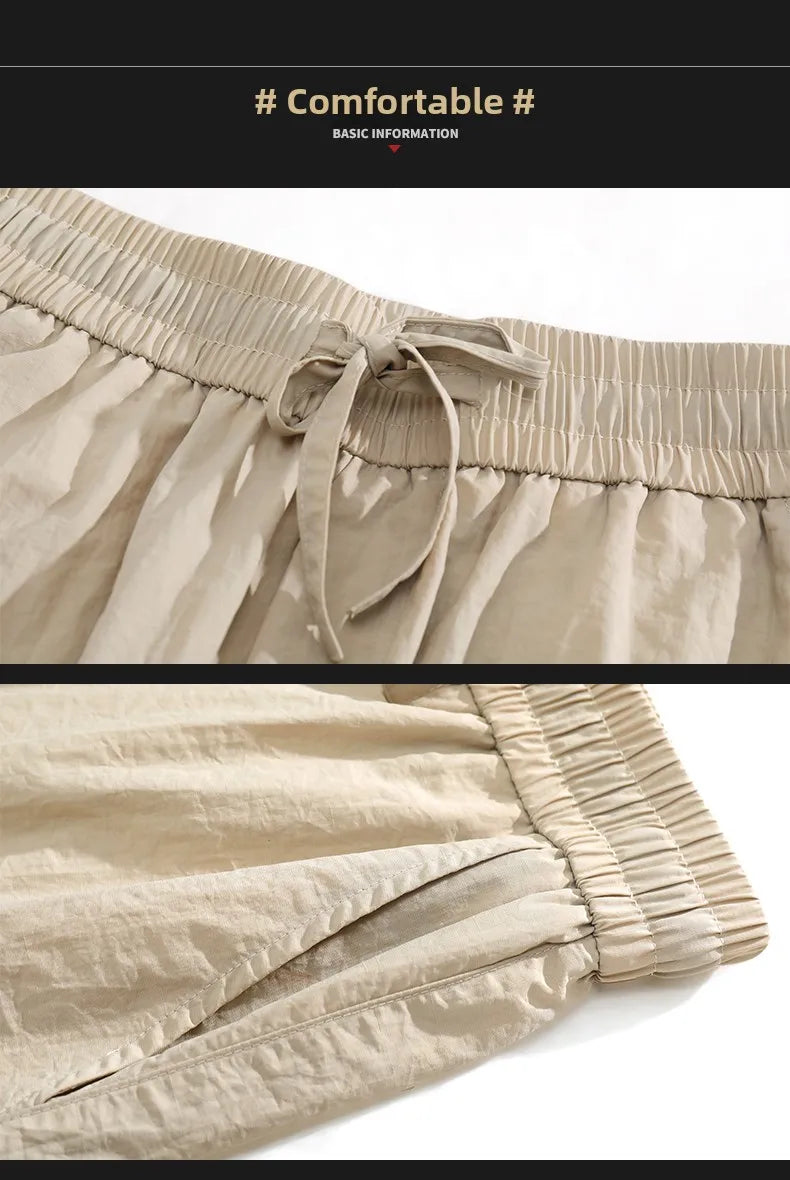 Pants men's four seasons tide loose work pants hundred straight sports paratrooper pants drawstring punch casual pants