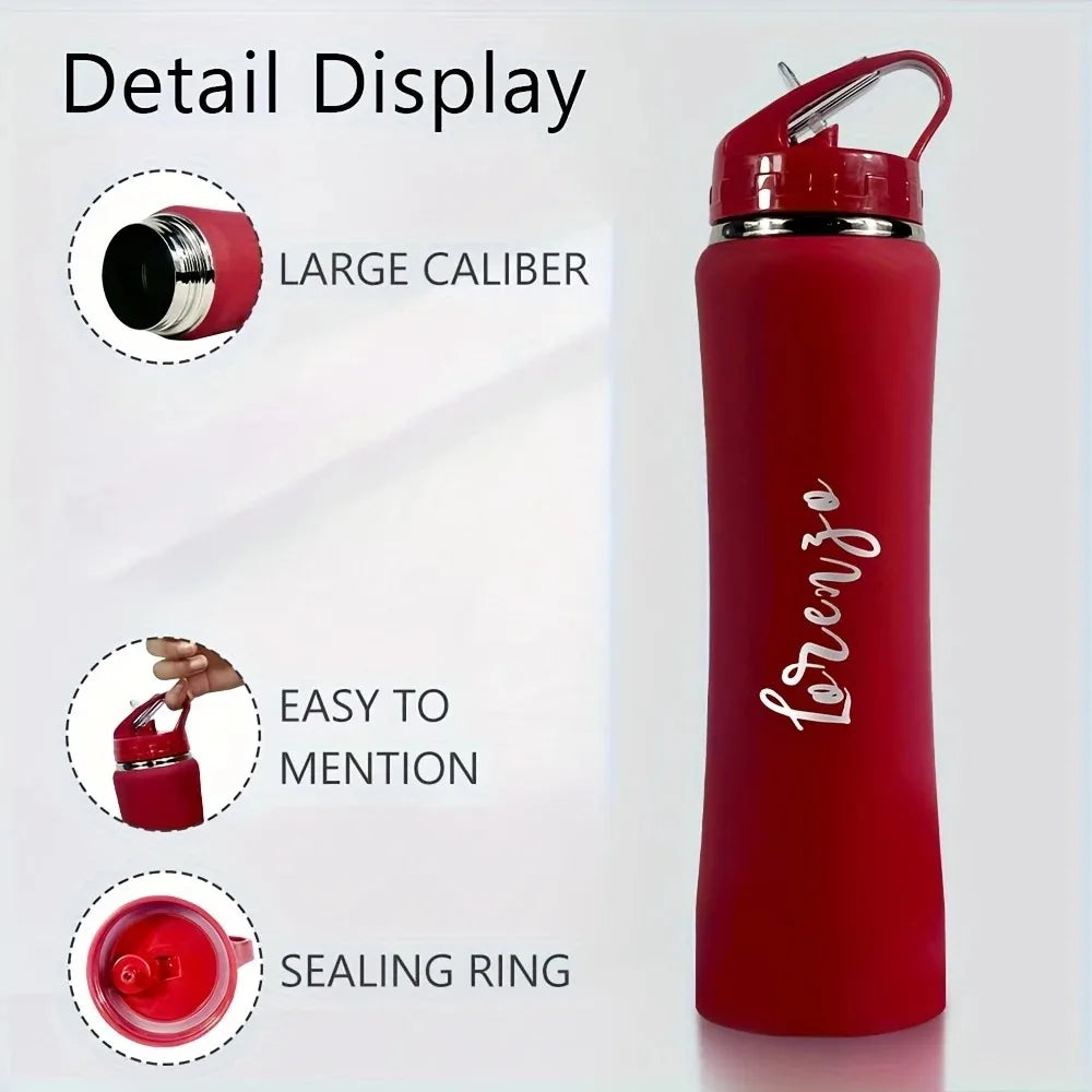 Customize Insulated Stainless Steel Water Bottle with Straw - Ideal for Outdoor Leakproof & BPA-Free Perfect Gift for Men & Wome