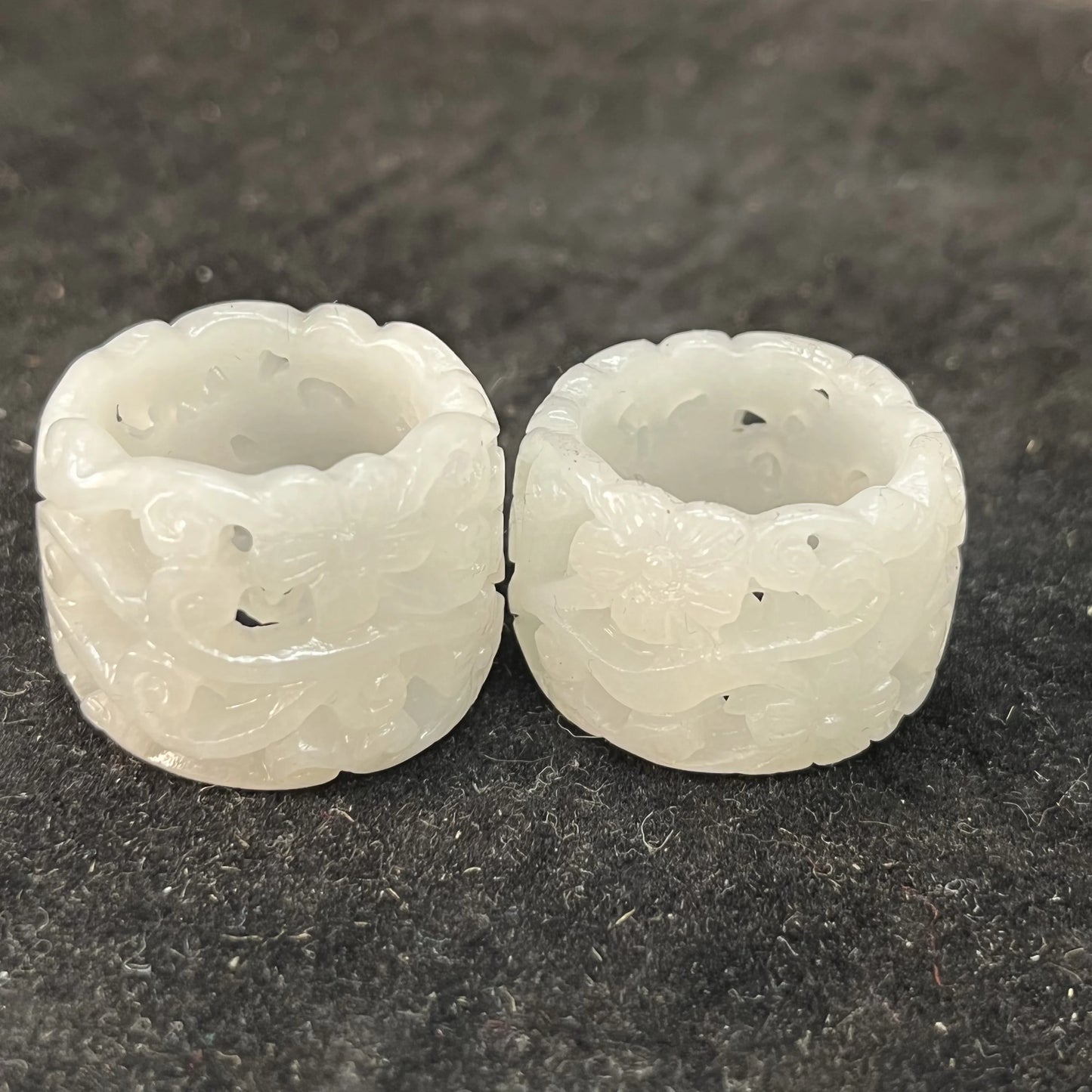 1pcs/lot Jewellery joyas homme gemstones rings antique jade wrenches classical carvings auspicious totems Collectible gifts