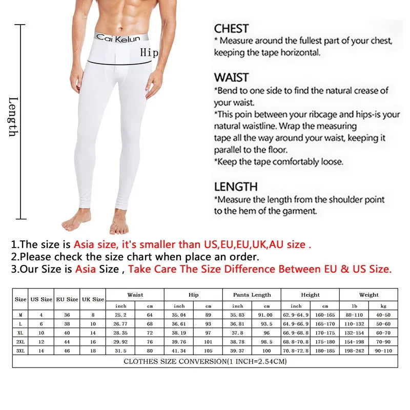 Warm Pants For Men With Plush And Thickened Autumn And Winter High Elasticity, Tight Fitting Sports Bottoms And Slim Fitting Pan