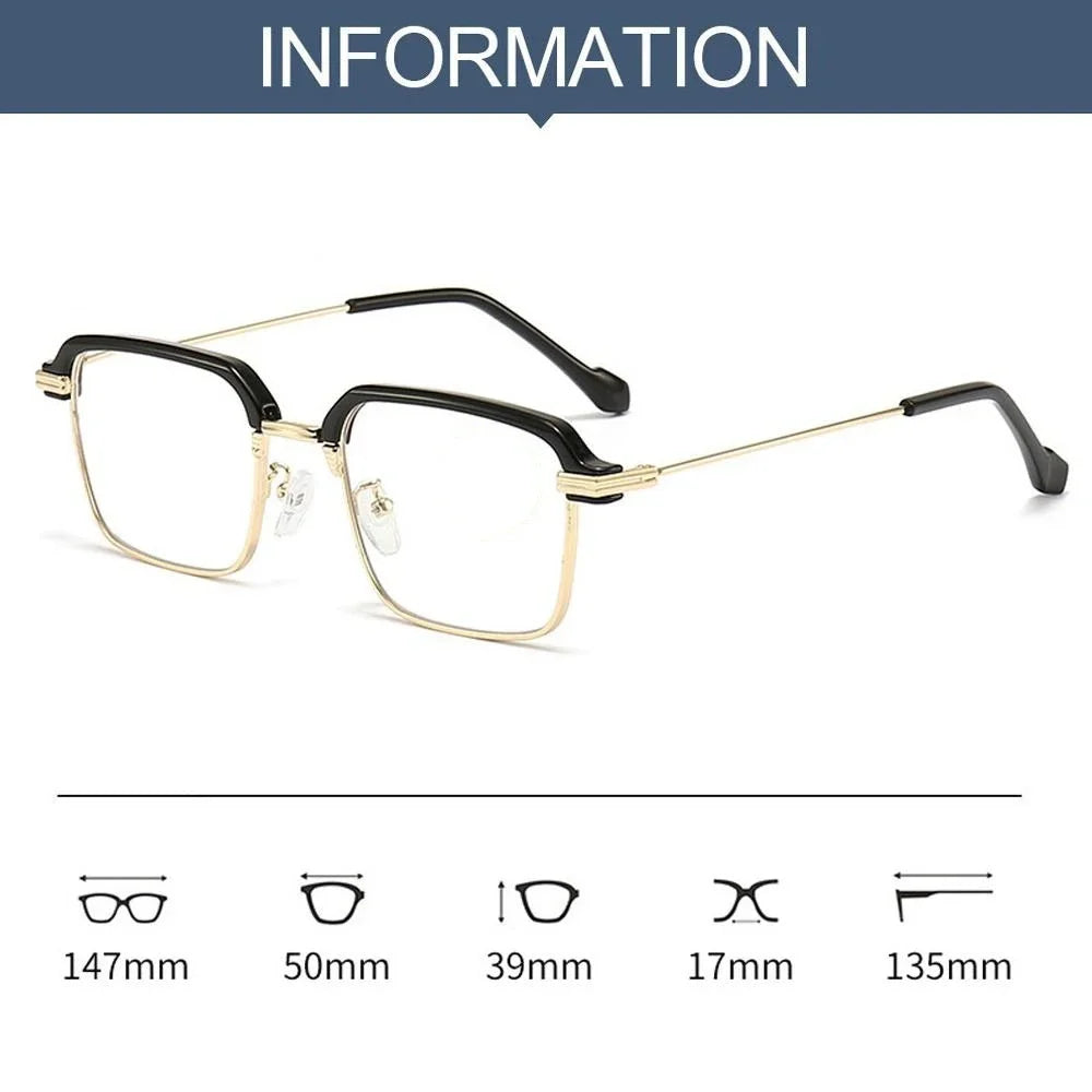 Photochromic Reading Glasses High Definition Men's Anti-blue Presbyopia Eyewear Metal Fashion Classic Hyperopia Eyeglasses