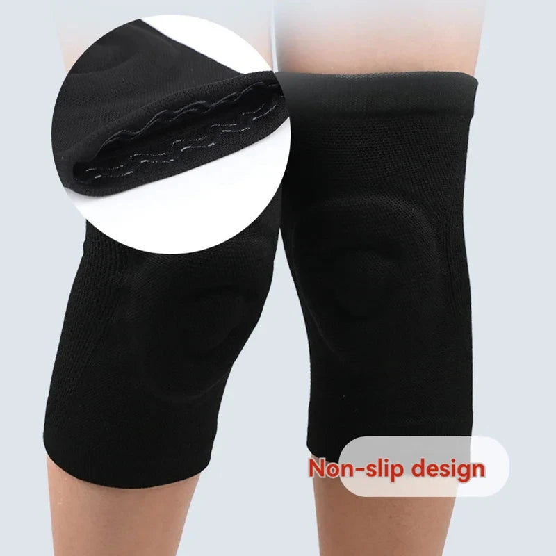 Silicone Knee Pads Skating Fitness Dance Sport Sknee Pads Basketball Pressurized Cycling Roller Skating Silicone Thin Knee Pads